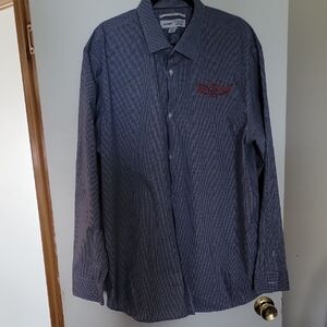 OLD NAVY Men's Blue Patterned Shirt ,NEW, 3 XLT